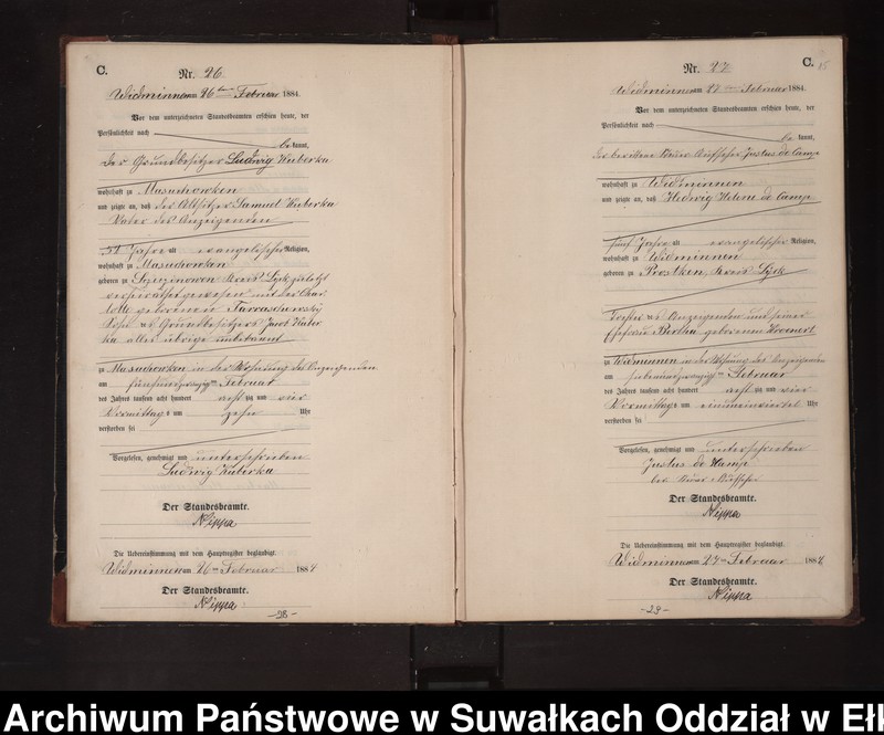 image.from.unit.number "Sterbe-Neben-Register des Preussischen Standes-Amtes Widminnen Kreis Loetzen"