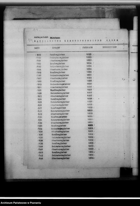 Obraz 18 z jednostki "Schriftwechsel mit den Amtsgerichten [korespondencja w sprawie ksiąg kościelnych, nazwy powiatów od A - L]"