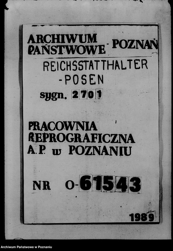 Obraz 1 z jednostki "Runderlasse betr. Wirtschaftsaufbau zwecks Festigung des Deutschtums"