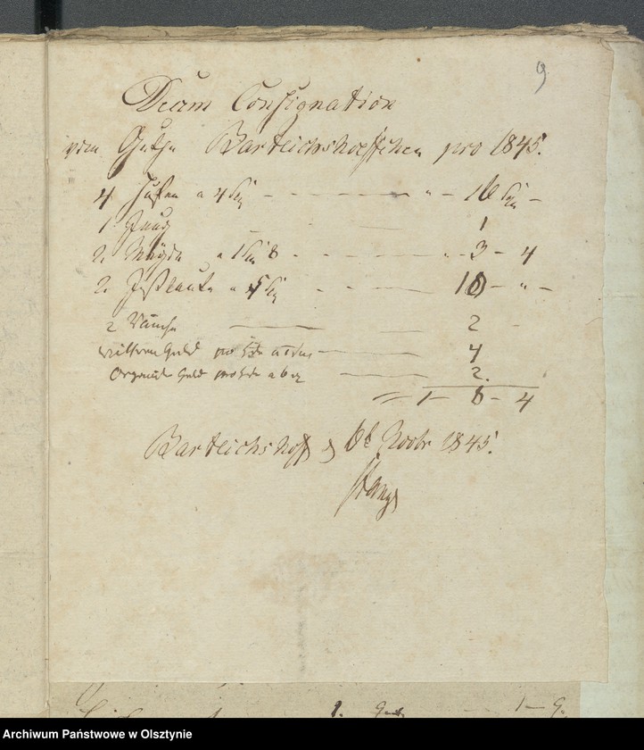 image.from.unit.number "Decem Consignations zur Jahres Rechnung der Kirche zu Rhein"