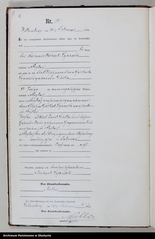 image.from.unit.number "Sterbe-Neben-Register Nr 1 - 156"