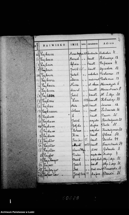 Obraz 7 z jednostki "Lista wyborców Gminy Wyznaniowej Żydowskiej w Łodzi 1924 r. lit. L"