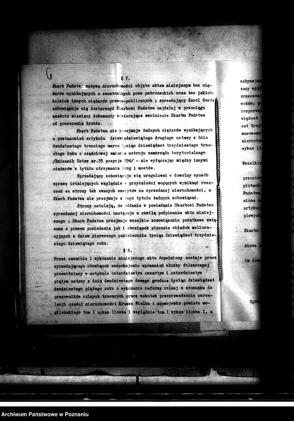 Obraz 9 z jednostki "Majątek Krusza Wielka bI Niemojewko nabycie nieruchomości w trybie art. 8 ustawy o wykonaniu reformy rolnej"
