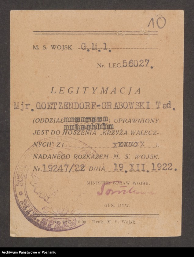 image.from.unit.number "Dokumenty osobiste Tadeusza Goetzendorf-Grabowskiego"