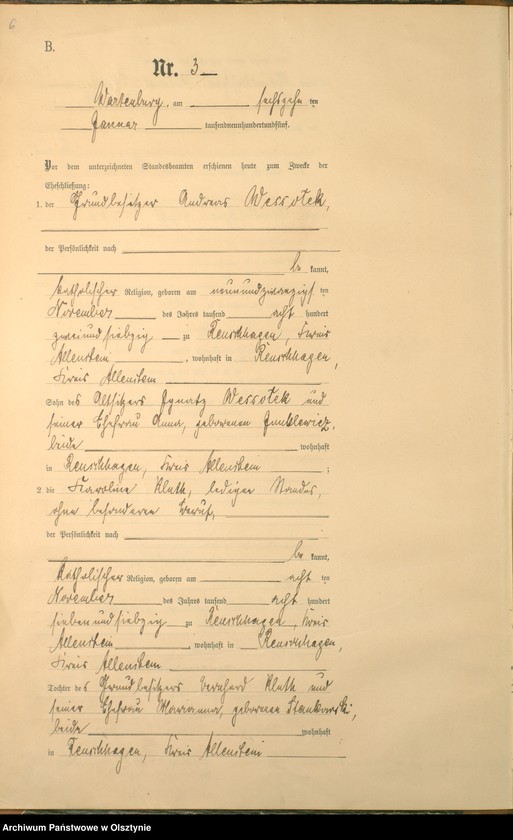 image.from.unit.number "Heiraths-Haupt-Register Nr 1 - 23"