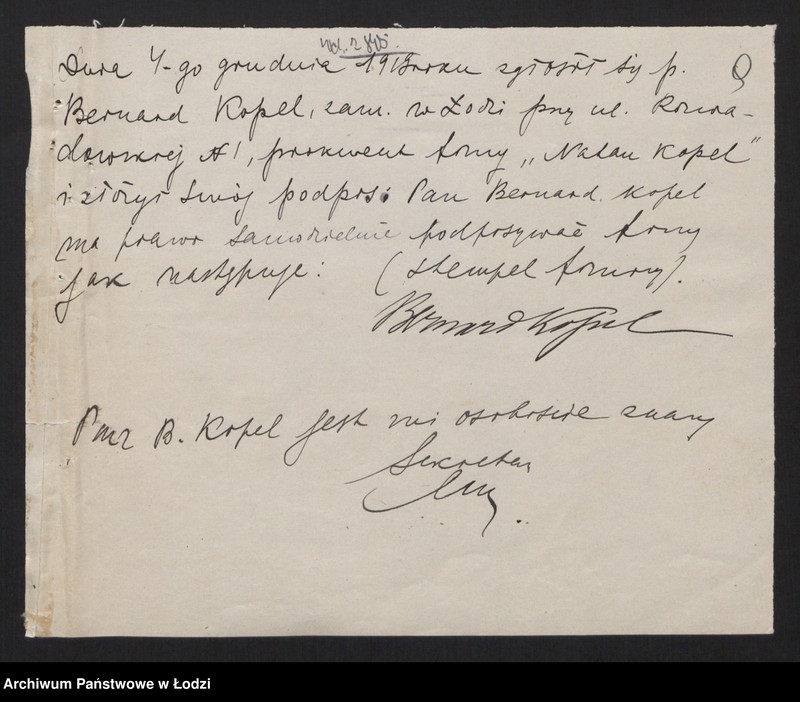 Obraz 11 z jednostki "Natan Kopel - przędzalnia"