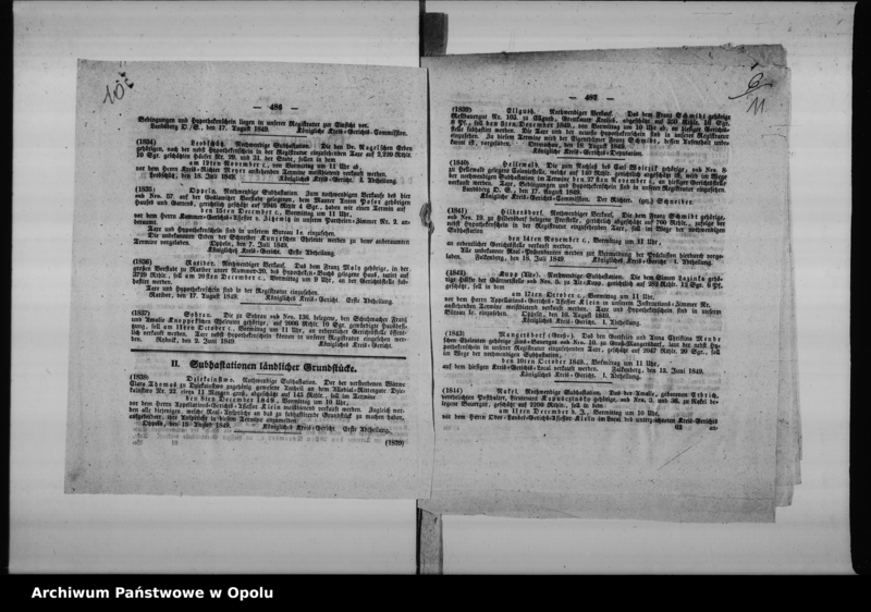 Obraz 10 z jednostki "Acta des Magistrats zu Oppeln betreffend die Anlage einer Bierbrauerei in dem sub No 35 vor dem Oderthore hierselbst belegenen Hause"