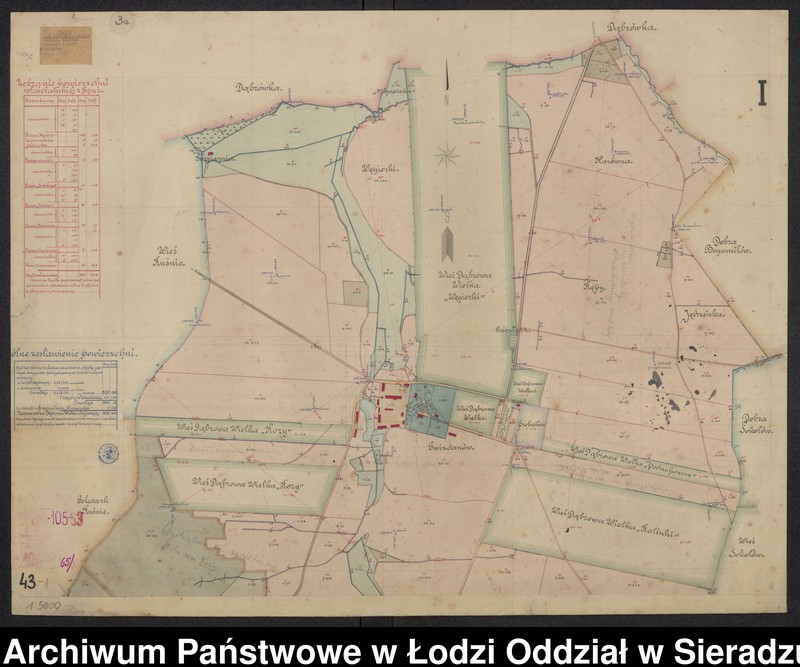 Obraz z jednostki "Plan dóbr Dąbrowa Wielka, gmina Barczew"