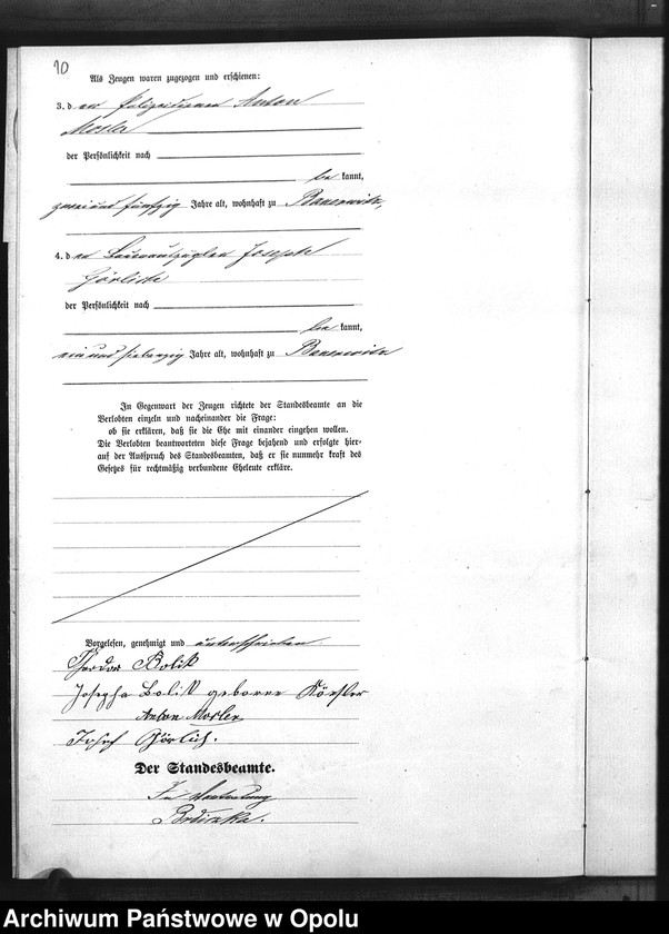 Obraz 13 z jednostki "Urząd Stanu Cywilnego w Baborowie. Ksiega małżeństw miejscowa rok 1883"