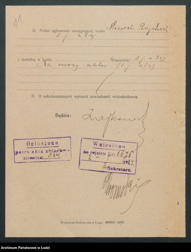 Obraz 13 z jednostki "Henoch Rajchert- skręcalnia nici"