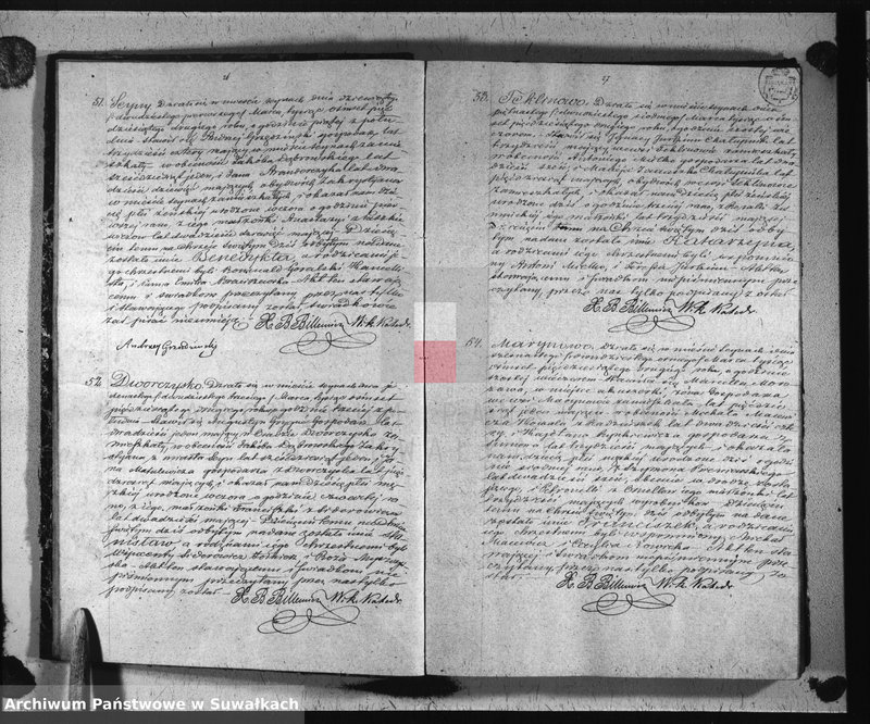 image.from.unit.number "Duplikat urodzonych, zaślubionych i umarłych parafii sejneńskiej z roku 1852"