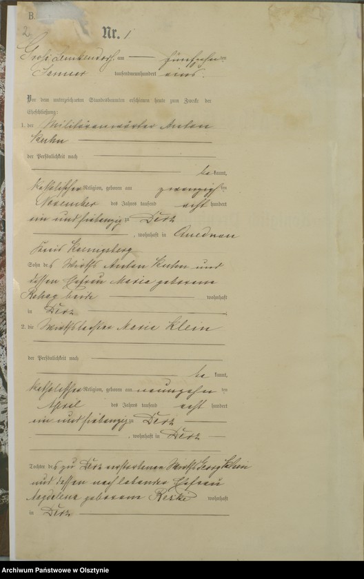 image.from.unit.number "Heiraths-Haupt-Register Nr 1 - 16"