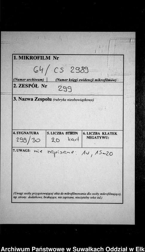 image.from.unit.number "Heiraths-Neben-Register des Preussischen Standes-Amtes Gr. Strengeln Kreis Angerburg"