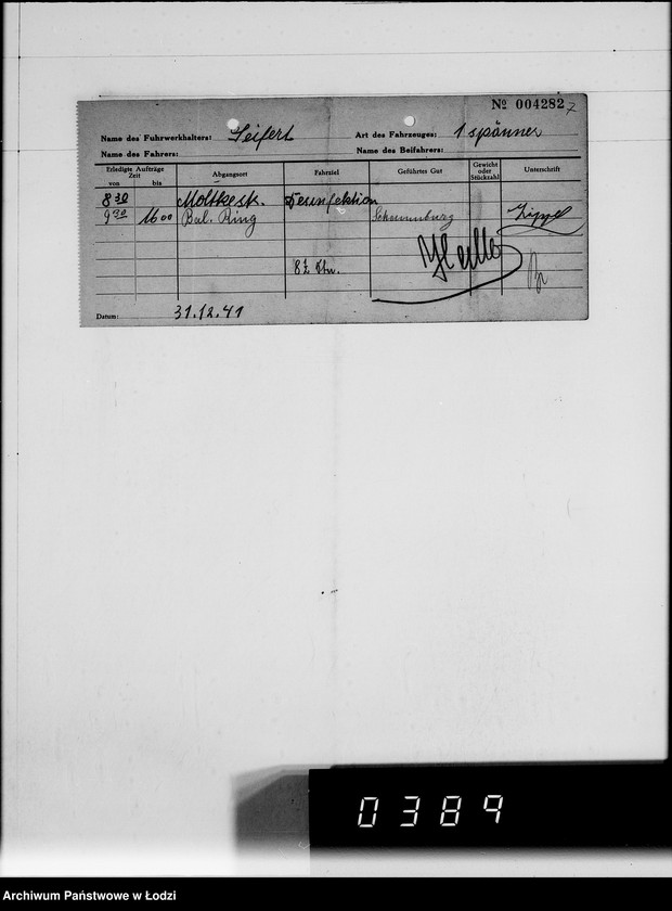 Obraz 11 z jednostki "A.Seifert Rechnungen. [za dostawy towarów dla Getta]"