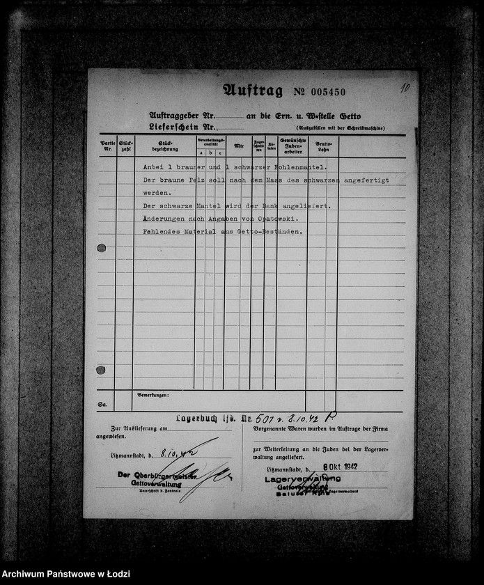 Obraz 14 z jednostki "[Korespondencja, rachunki i zamówienia instytucji i firm]"