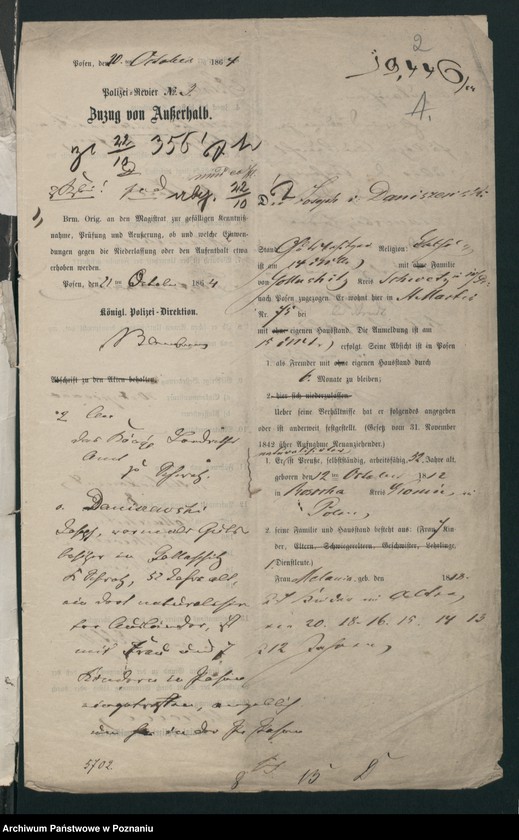 Obraz 5 z jednostki "A. betr. Josef von Daniszewski, Gutsbesitzer"