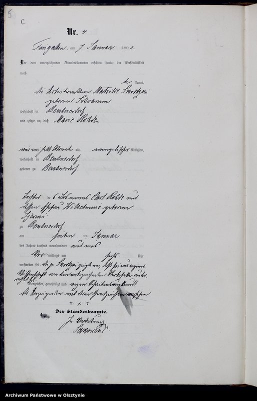 image.from.unit.number "Sterbe-Haupt-Register Nr 1 - 129"