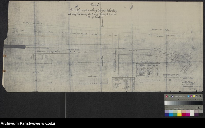 Obraz 1 z jednostki "Projekt Przedłużenia ulicy Obywatelskiej od ulicy Żórawiej do Szosy Pabjanickiej w mieście Łodzi"
