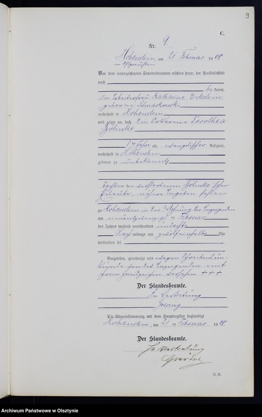 image.from.unit.number "Sterbe-Neben-Register Nr 1 - 46"