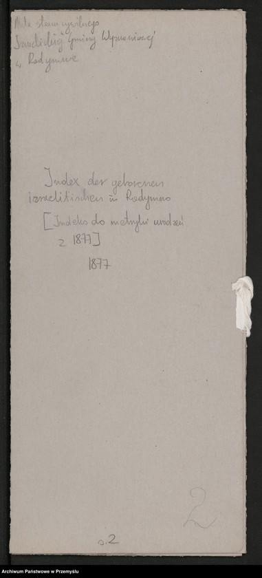 image.from.unit.number "Index der geborenen izraelitischen in Radymno"