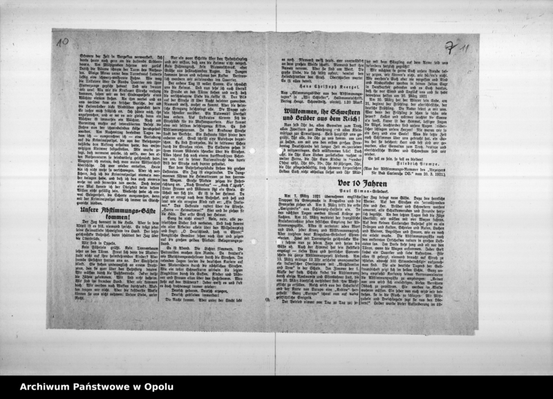 Obraz 11 z jednostki "Oberschlesien im Abstimmungskampf März 1931 Berufsschule"