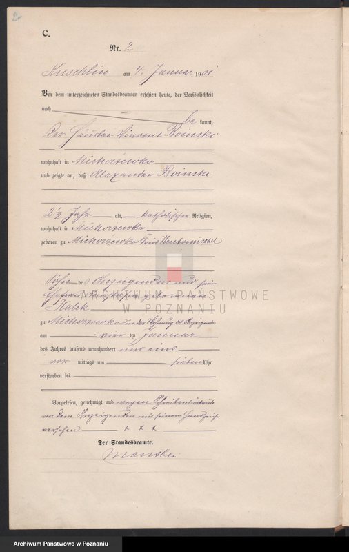 Obraz 5 z jednostki "Sterbe-Haupt-Register"