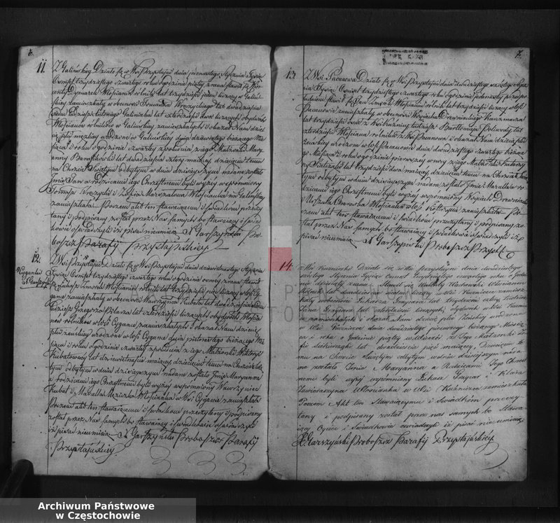 image.from.unit.number "Księga duplikat [akt] urodzonych, zaślubionych i zmarłych Parafii Przystajń z roku 1834"