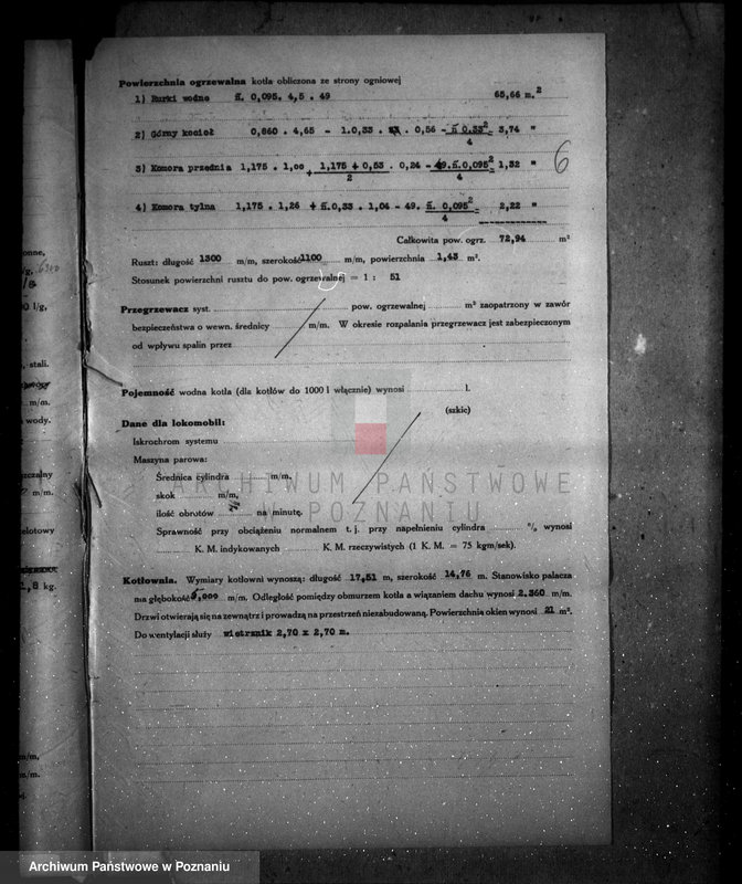 Obraz 10 z jednostki ""Akwawit" Spółka Akcyjna W Poznaniu fabryka chemiczna nr woj. 2328 nr kotła 832"