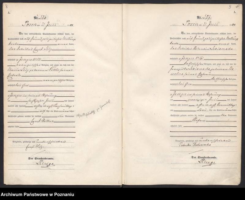 Obraz 8 z jednostki "Księga urodzeń t. II"