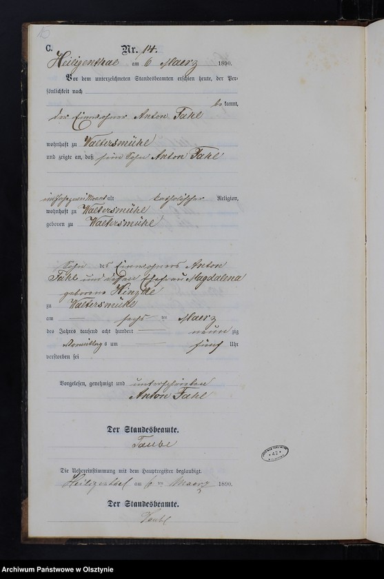 image.from.unit.number "Sterbe-Neben-Register Nr 1 - 45"