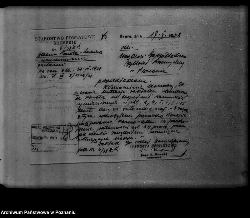 Obraz 19 z jednostki "Zatwierdzenie projektu urządzenia garbarni J. Panety w Mosinie powiat śremski"