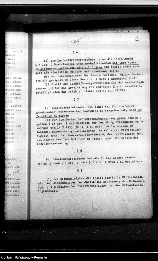 Obraz 7 z jednostki "Gesetz über die Bahandlung der Gemeinschaftsfremden"