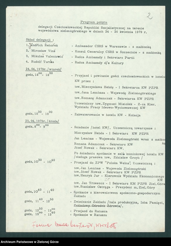 image.from.unit.number "Współpraca międzynarodowa. Wizyty przedstawicieli KC KP Słowacji w 1977 r., delegacji CSRS w 1979 r. Komunistycznej Partii Wietnamu w 1979 r."