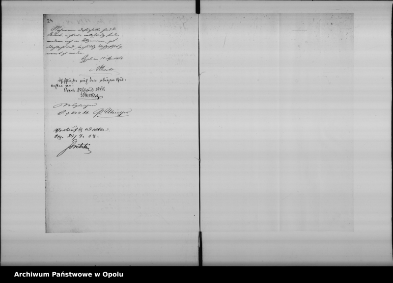 Obraz 20 z jednostki "Acta der Königl[ichen] Bauhandwerker Prüfungs-Kommission betreffend die Prüfung des Maurerpolier Joseph Buja aus Krappitz [Krapkowice]1867"