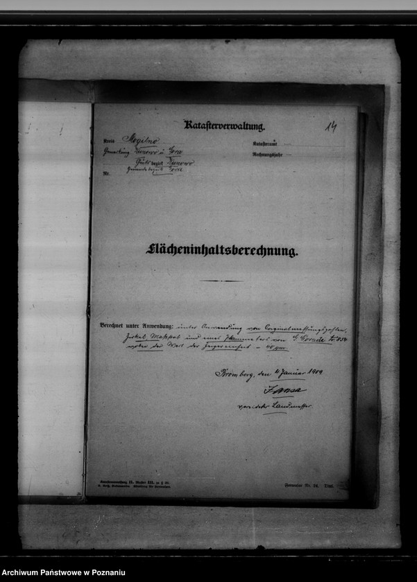 Obraz 18 z jednostki "Vermessungsregister von der Königlichen Domäne Kunowo"