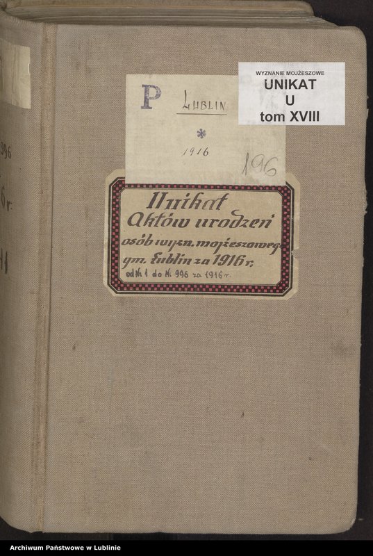 Obraz 3 z jednostki "Księga urodzeń, t. 1"