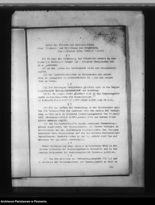 Obraz 16 z jednostki "Die Gauselbstverwaltung im Reichsgau Wartheland"