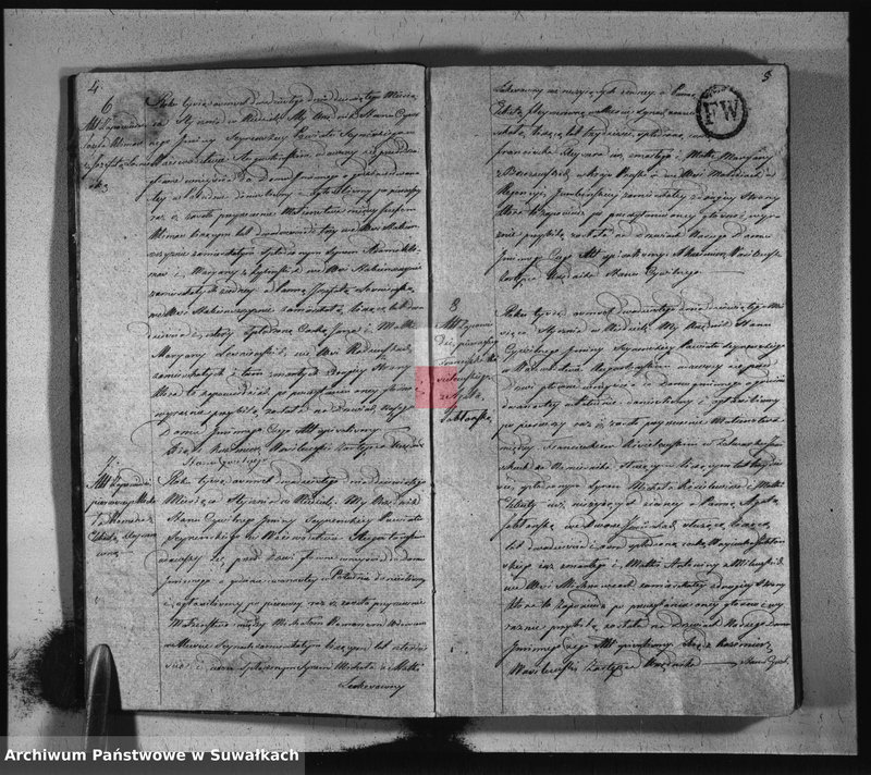 image.from.unit.number "Akta zaślubionych stanu cywilnego gminy seyneńskiey od 1-go stycznia 1820 roku."
