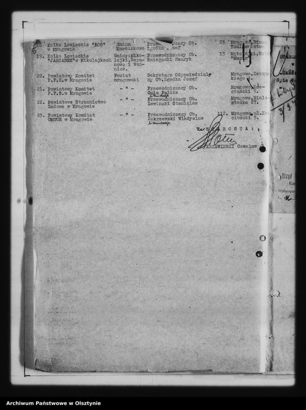 image.from.unit.number "Wykaz organizacji, związków, partii politycznych"