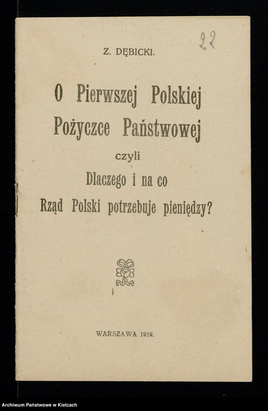 Obraz 22 z kolekcji "Palkaty, odezwy, obwieszczenia111"