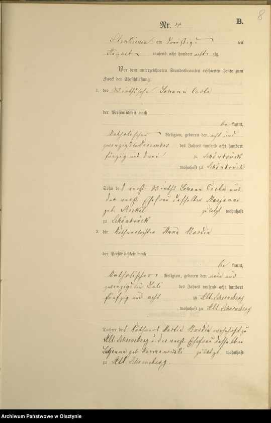 image.from.unit.number "Heiraths-Haupt-Register Nr 1 - 14"