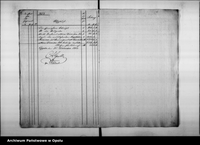 Obraz 10 z jednostki "Acta des Magistrats zu Oppeln betreffend: die Revision der Rechnungen der Domherr Franz Paulschen Schulstiftung und Erteilung der Decharge für den Rendanten de Anno 1844 bis Mai 1853"