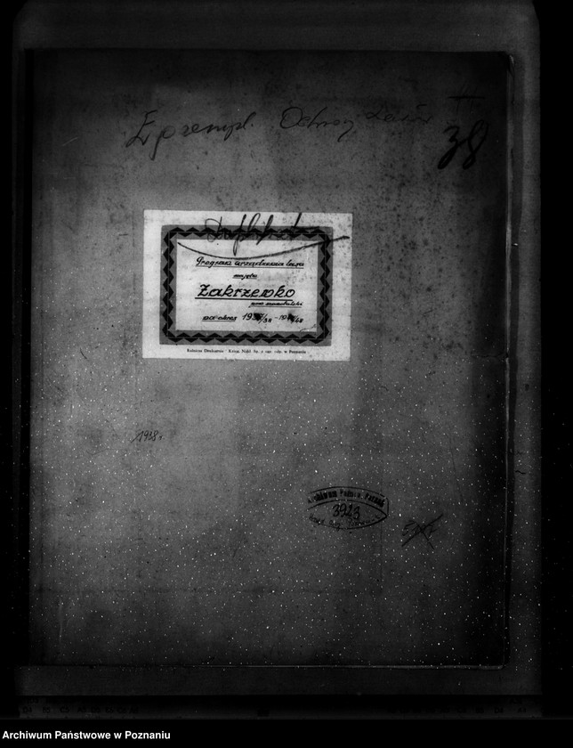 image.from.unit.number "Program urządzenia lasu majątku Zakrzewo powiat szamotulski 1937-1947"