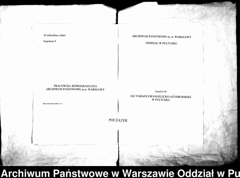 Obraz 1 z jednostki "Akta urodzeń, małżeństw i zgonów"