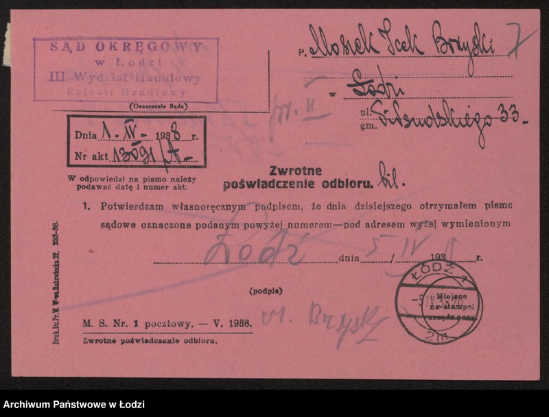 Obraz 9 z jednostki "Moszek Icek Brzyski – sprzedaż drobiu"