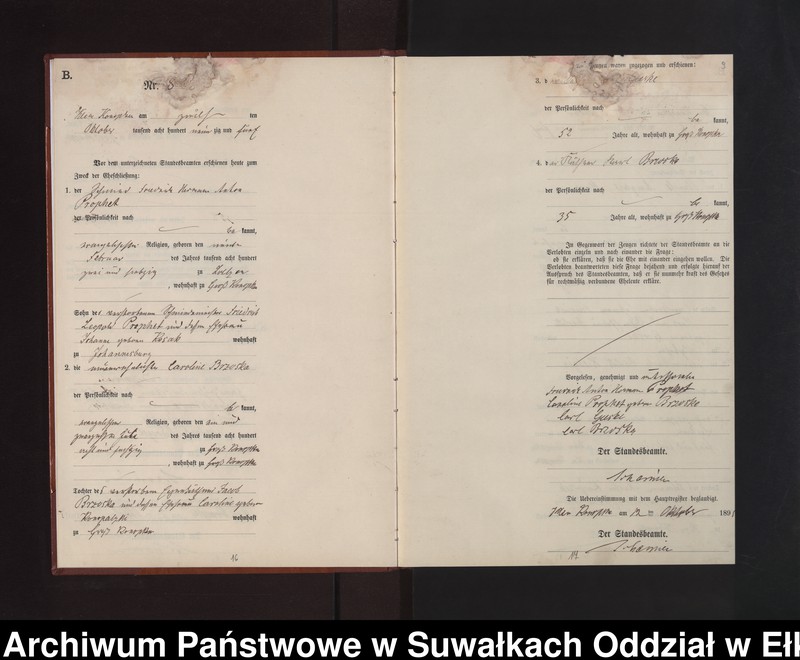 image.from.unit.number "Heiraths-Neben-Register des Preussischen Standes-Amtes Gross Konopken Kreis Loetzen"