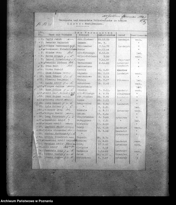 Obraz 7 z jednostki "Amtliche Meldungen Kreis Lipno"