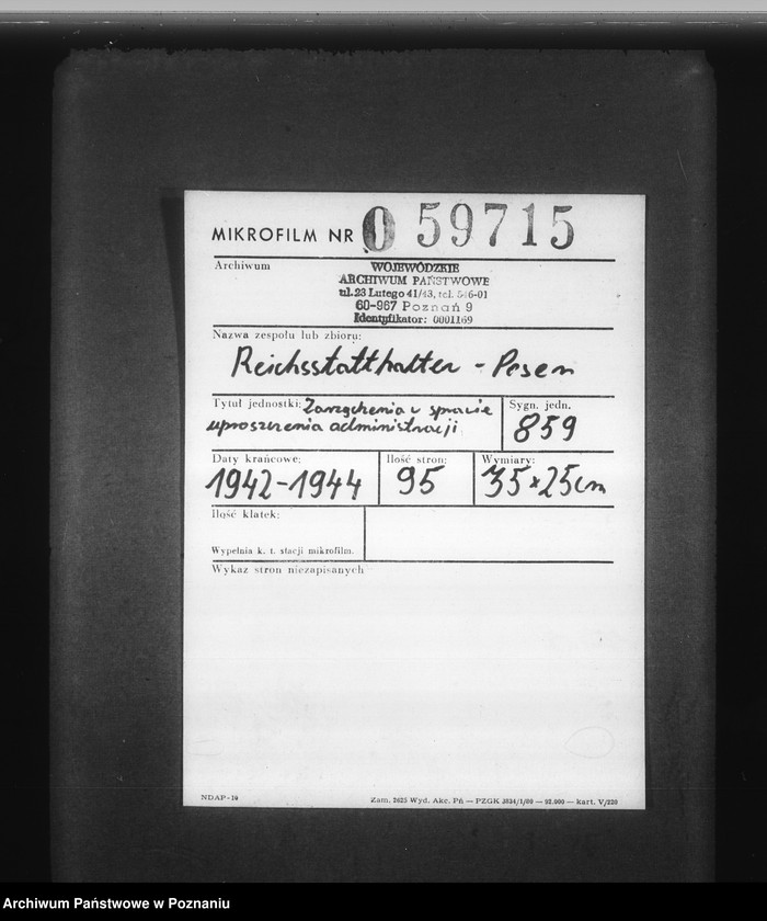 Obraz 2 z jednostki "Zarządzenia w sprawie uproszczenia administracji"