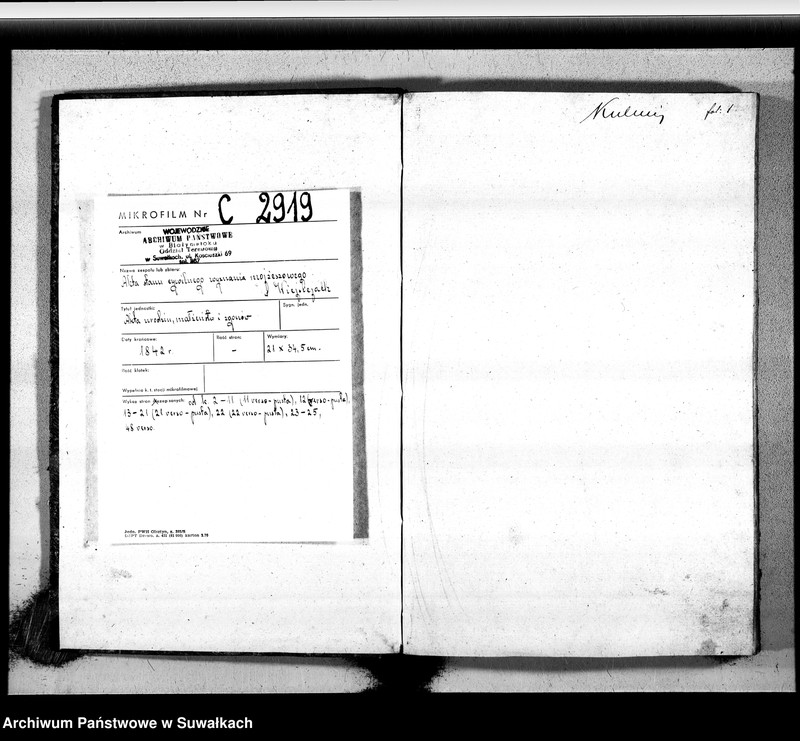 image.from.unit.number "Duplikat Aktow urodzonych, zaślubionych i Zeszłych Wyznania Mojżeszowego Okręgu Wiejsieie na Rok 1842 sporządzony"