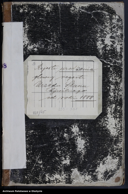 image.from.unit.number "Geburts-Haupt-Register,Tom III,Nr 233 - 301"